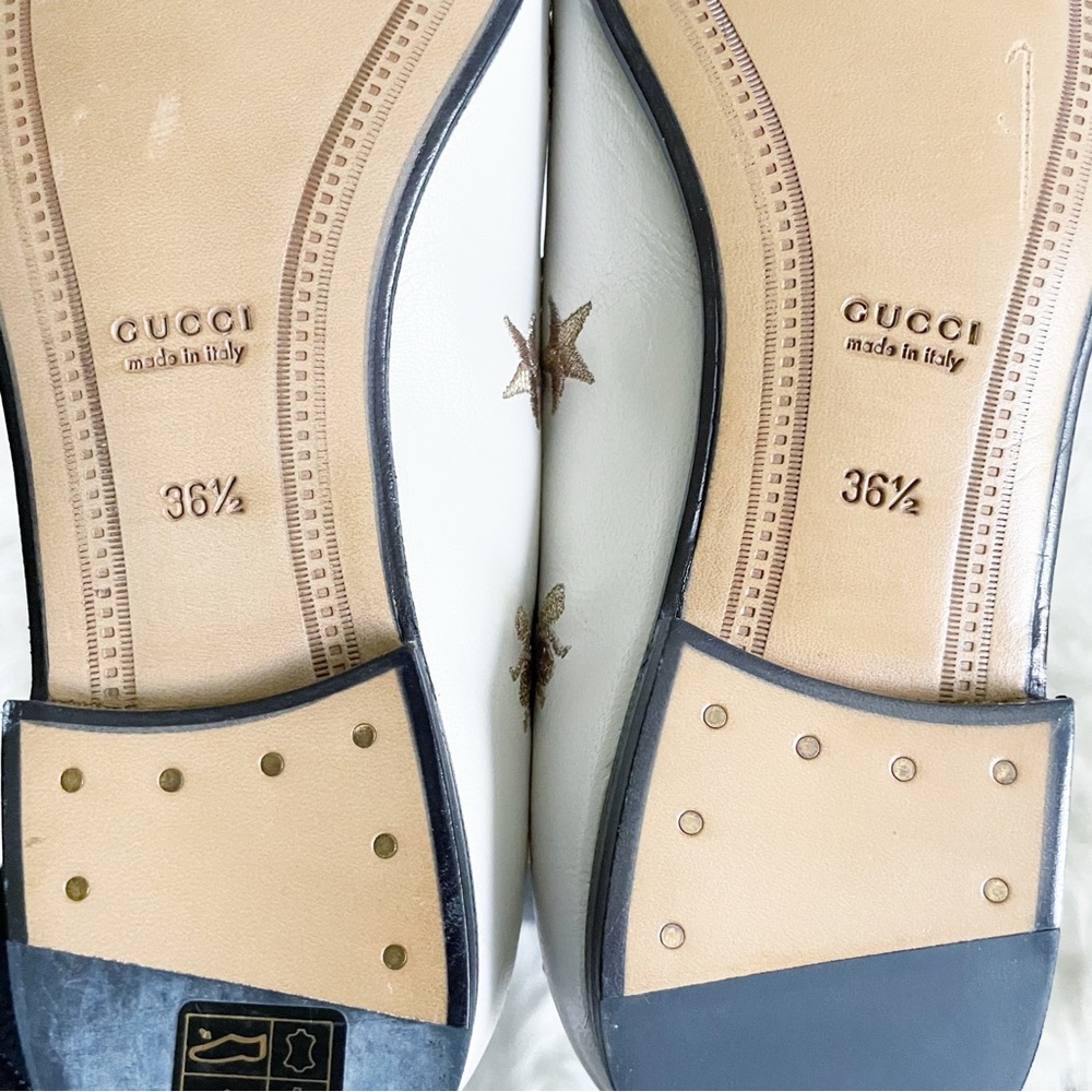 Gucci Bee Star Embroidered Leather Loafer White
Gold size 36.5 NEW - Picture 8 of 9